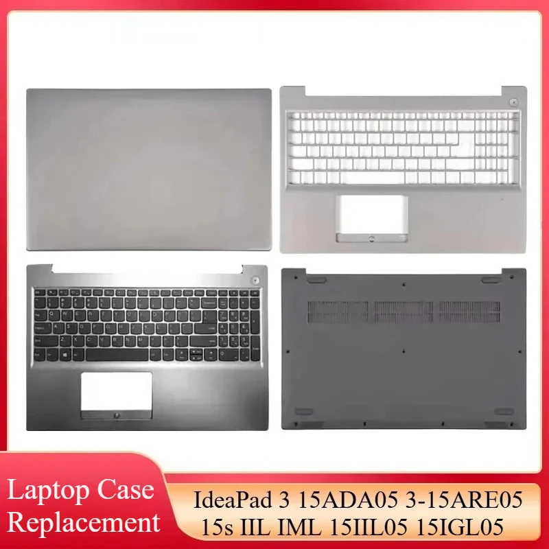 

Новинка для IdeaPad 3 15ADA05 3-15ARE05 15s IIL IML 2020 15IIL05 15IGL05, крышка ЖК-дисплея, верхняя упор для рук, клавиатура, нижняя часть корпуса, базовая крышка