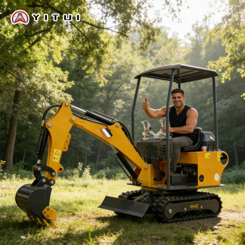 

26th Generation Latest Model 0.8t Mini Excavator With High Performance And Durability Customized For Farms And Gardens