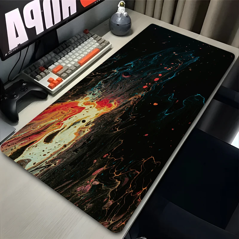 Mouse Pad Gaming Strata Liquid Mousepad Gamer Keyboard Pads Office Laptop HD Print Soft Desk Mats Non-Slip Rubber Home Table Mat