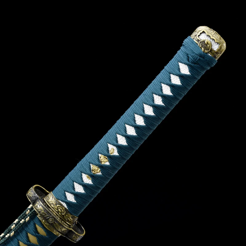 A Set Exquisite Handle Tsuka Hlit Alloy Parts Handguard Tsuba Guard for Japanese Katana Samurai Sword Fittings Brand New