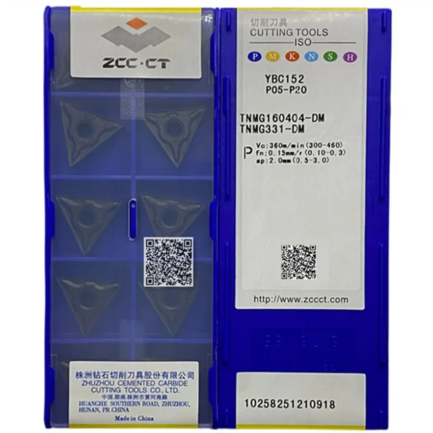 

TNMG160404-DM YBC152/TNMG160408-DM YBC152/TNMG160412-DM YBC152 TNMG331 TNMG332 TNMG333 ZCC.CT Твердосплавные пластины с ЧПУ 10 шт./кор.