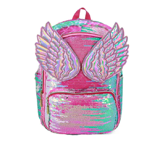 Sequins Critter Backpack Sequin Backpack for School Bookbag for Girls Lightweight Back Pack Preschool Elementary Student bookbag