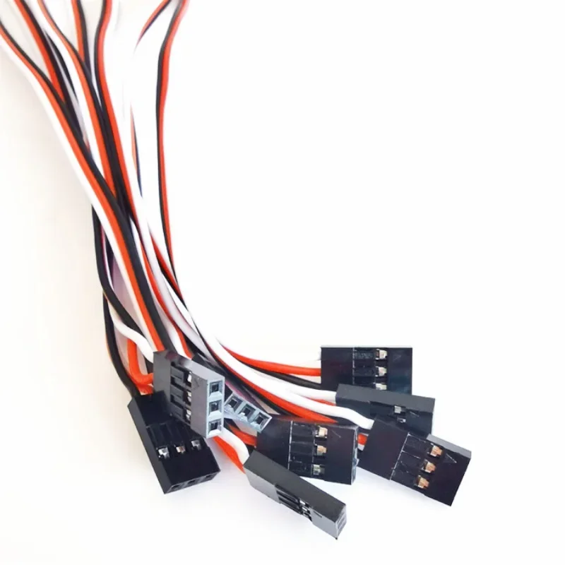 10 Uds 10/15/20/30/50/100CM Cable de extensión Servo RC Cable macho a hembra para RC Futaba JR Drone coche barco Servo piezas