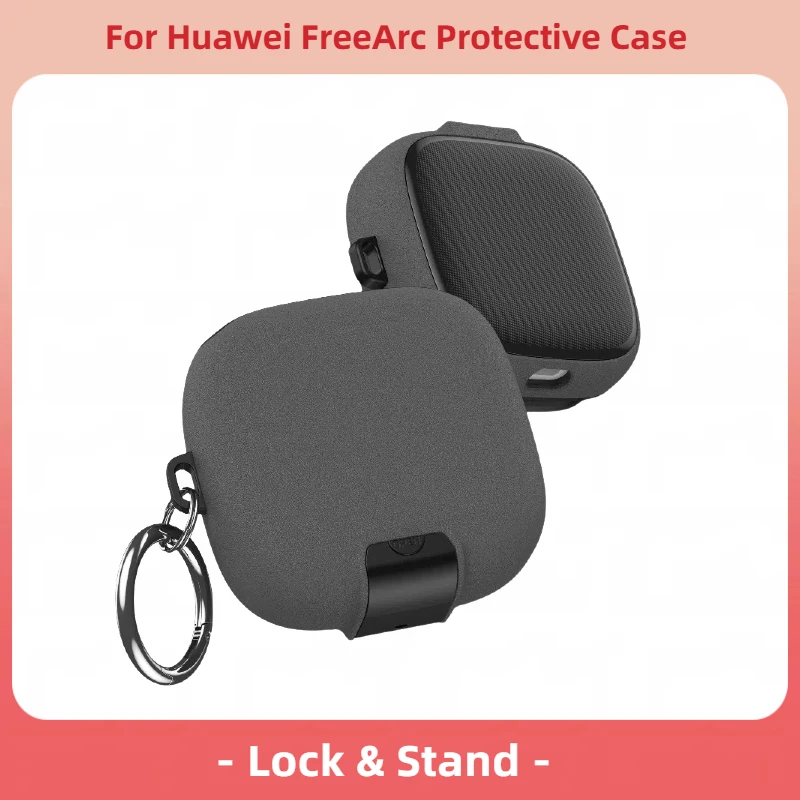 

For Huawei FreeArc Silicone Case With Stand & Lock Full - body Anti - drop Shell