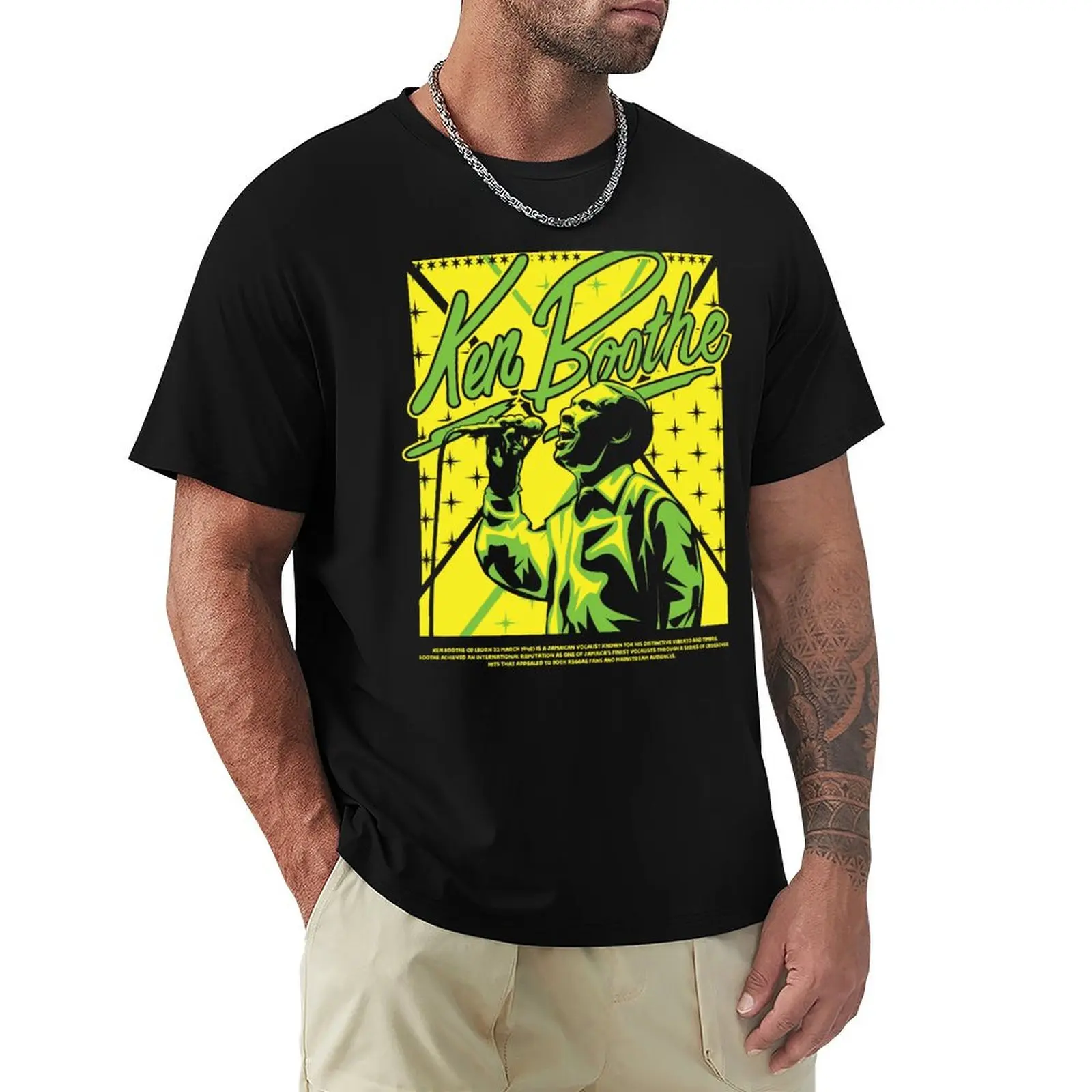 KEN BOOTHE MR ROCKSTEADY T-Shirt t shirts for man graphic tees T-Shirt