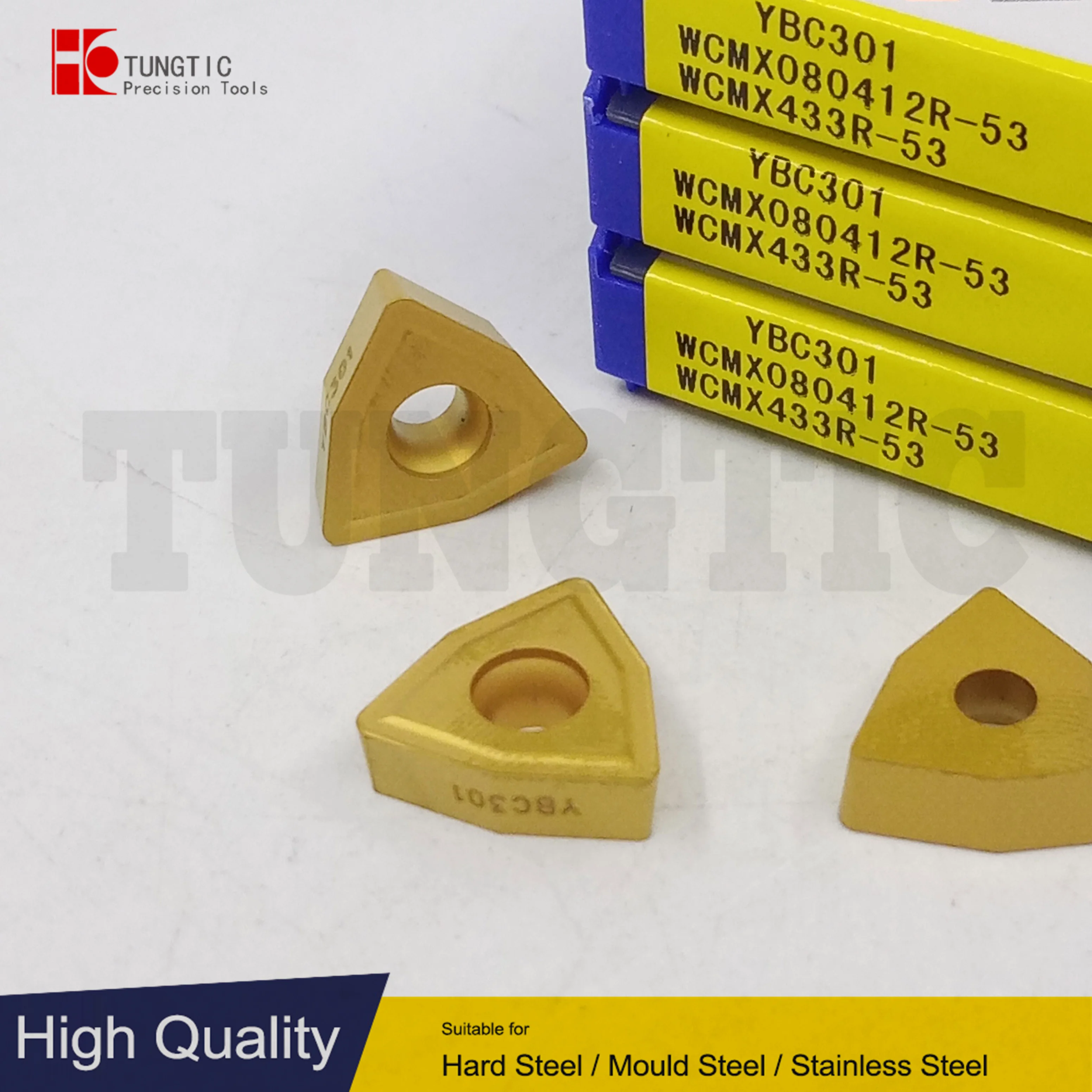 

WCMX080412R-53 YBG201 YBG202 YBG205 WCMX433R-53 Indexable Drilling Tools Inserts Carbide Cutter For CNC