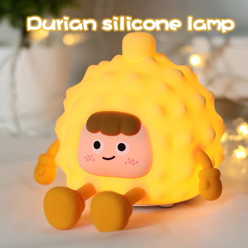 

LED Night Light Durian Silicone Lamp with 3 Modes Soft Light Perfect Christmas Birthday Gift for Kids Friends Free Shipping