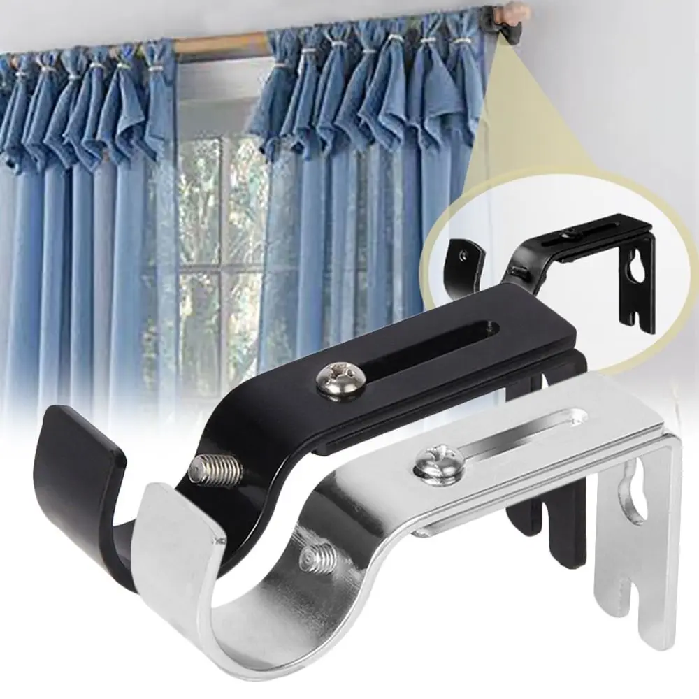 Hanger for 1 Inch Rod Window Curtain Rod Support Curtain Rod Holder Curtain Rod Brackets Rod Bracket Adjustable for Wall