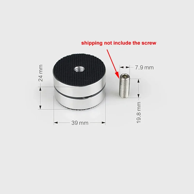 DLHiFi Aluminum alloy HIFI Audio Speakers Amplifier DAC CD Anti-shock Absorber Foot Pads Vibration Absorption Stands