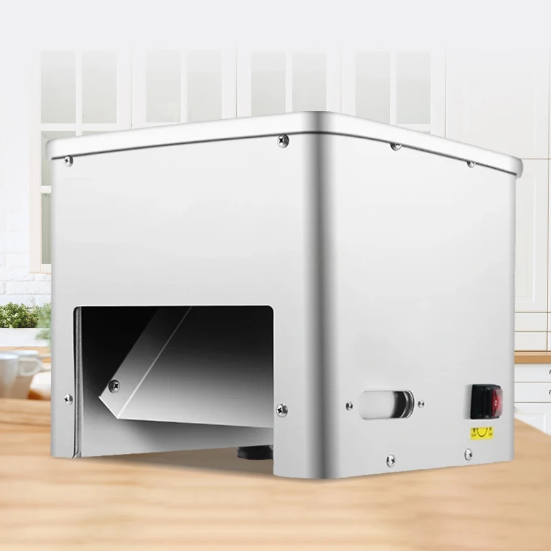 550W Commercial Meat Cutter 160KG/H Slicing Stainless Steel Automatic Slicer Dicer 2.5-10MM Thickness For Restaurant Kitchen Use