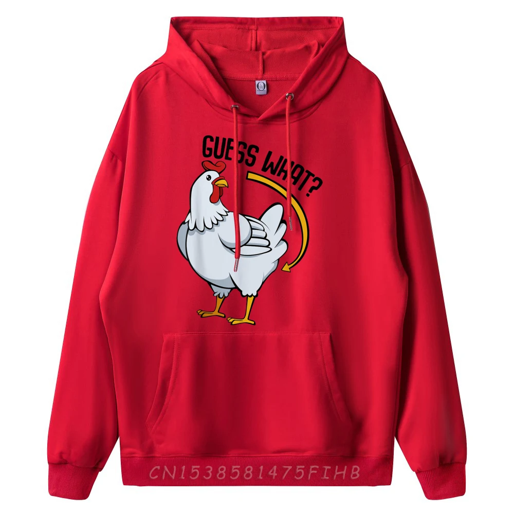 Slogan Chicken Shirtsguess What Chicken Butt Crew Neck Hoodies Labor Day Hoodies Long Sleeve Dad Retro Funny Sweatshrt
