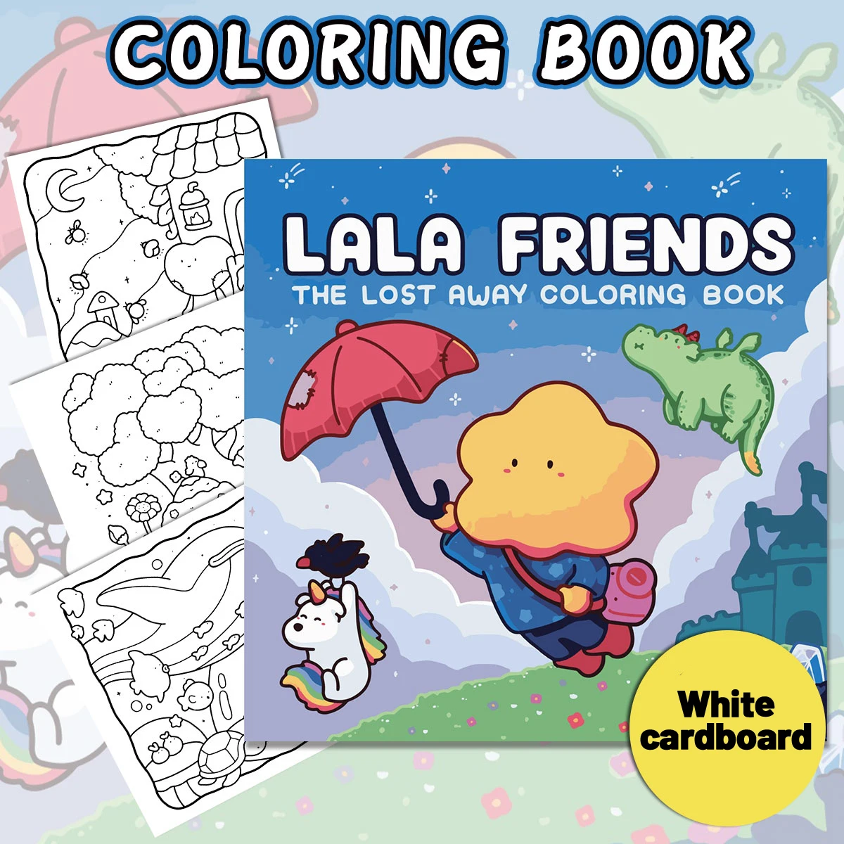 Lala Friends Coloring Books, Cute Scenes, Easy Coloring, For Home Parent - Child DIY, Relax, Unwind, Boost Creativity