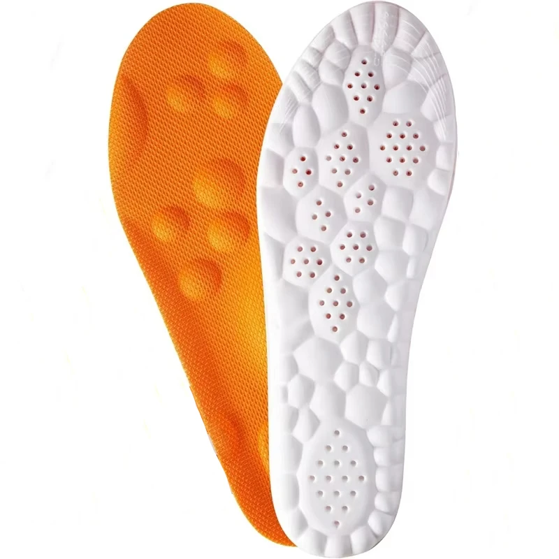 4D Voetmassage-inlegzooltjes Unisex Schokabsorberende Sport-inlegzolen Ademende en comfortabele hardloop-inlegzolen 1 paar/2 paar