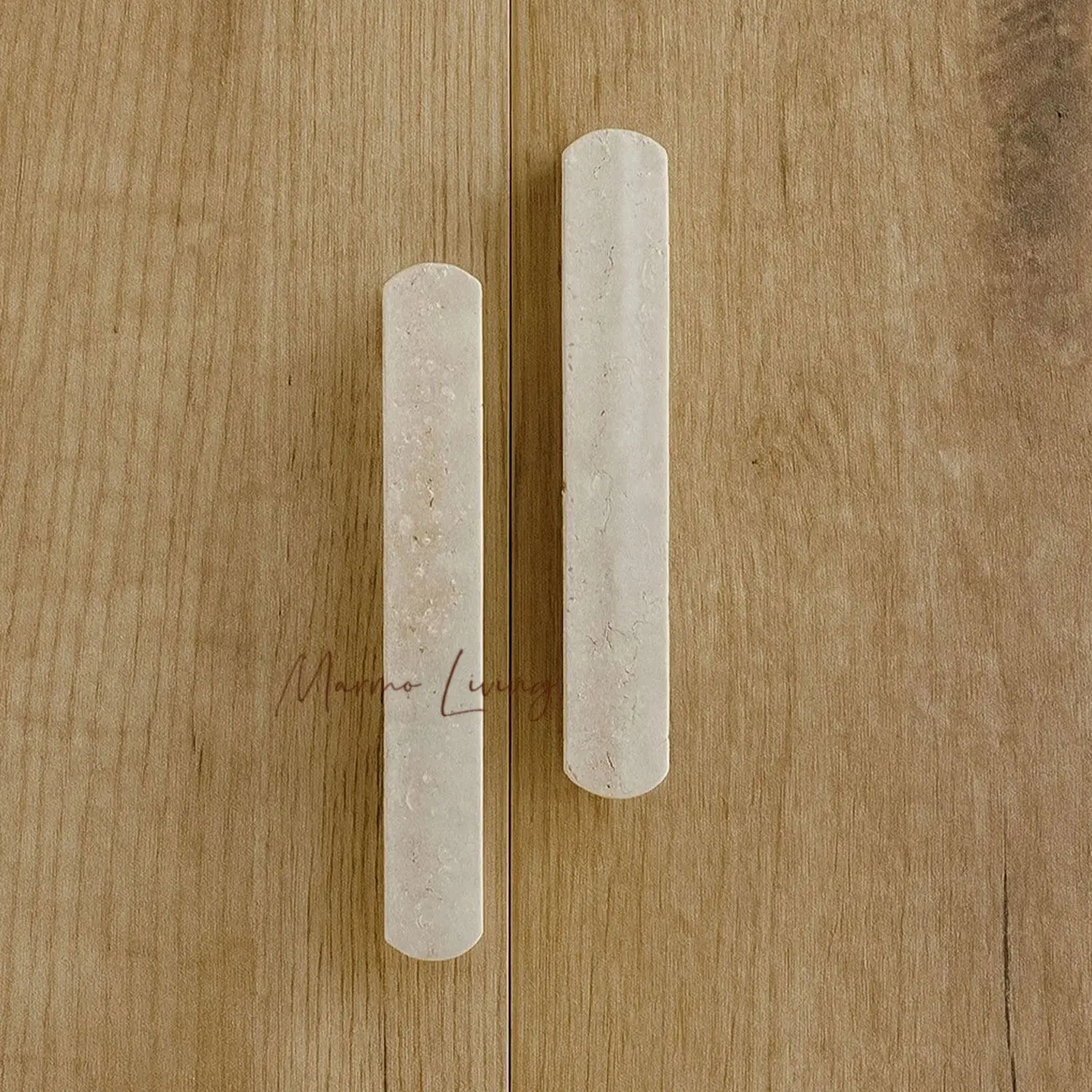 Modern Luxury Travertine Stone Holder Marble Door Handle Unique Shape Cabinet Pull Designer Art