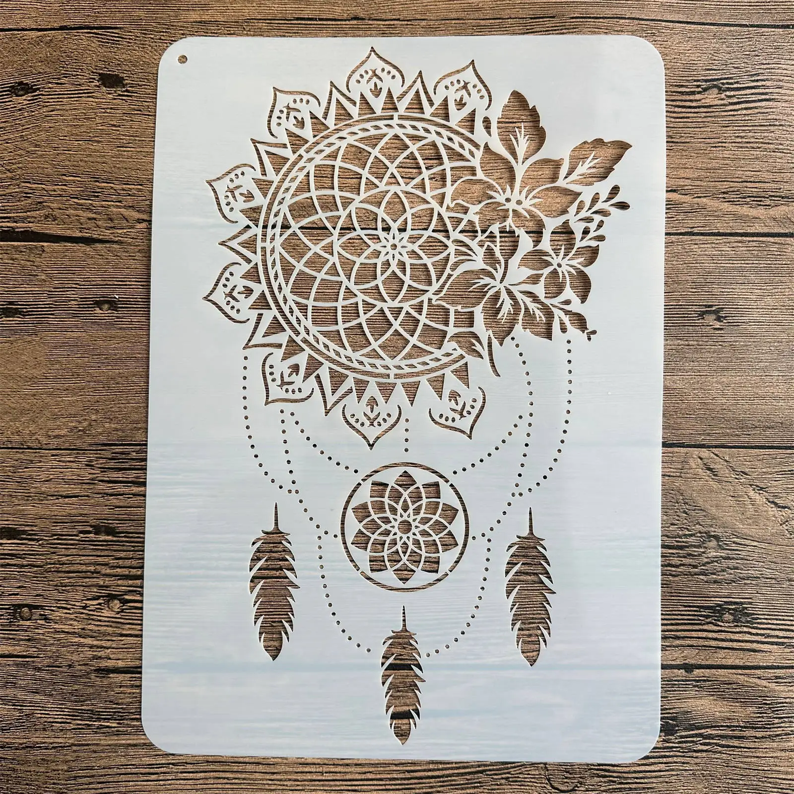 A4 29 * 21cm DIY Stencils Wall Painting Scrapbook Coloring Embossing Album Decorative Paper Card Template mandala Polynesia