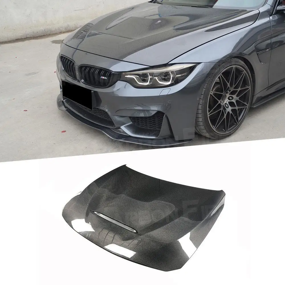 Carbon Fiber Front Engine Hood Cover for BMW 3 Series F30 F32 F80 M3 4 Series F82 F83 M4 2015-2019 Car Bonnet Cap Car Styling