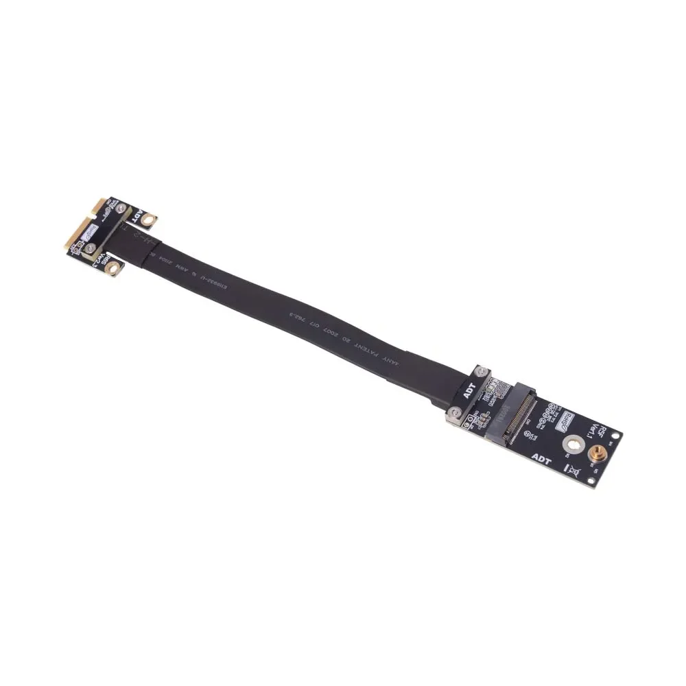 ADT-Link R65SF mPCIe Adaptador de cable de extensión NIC inalámbrico 8Gbps Mini PCI-e PCIe Ngff a M.2 WIFI Key-A interfaz Ngff 3-100cm