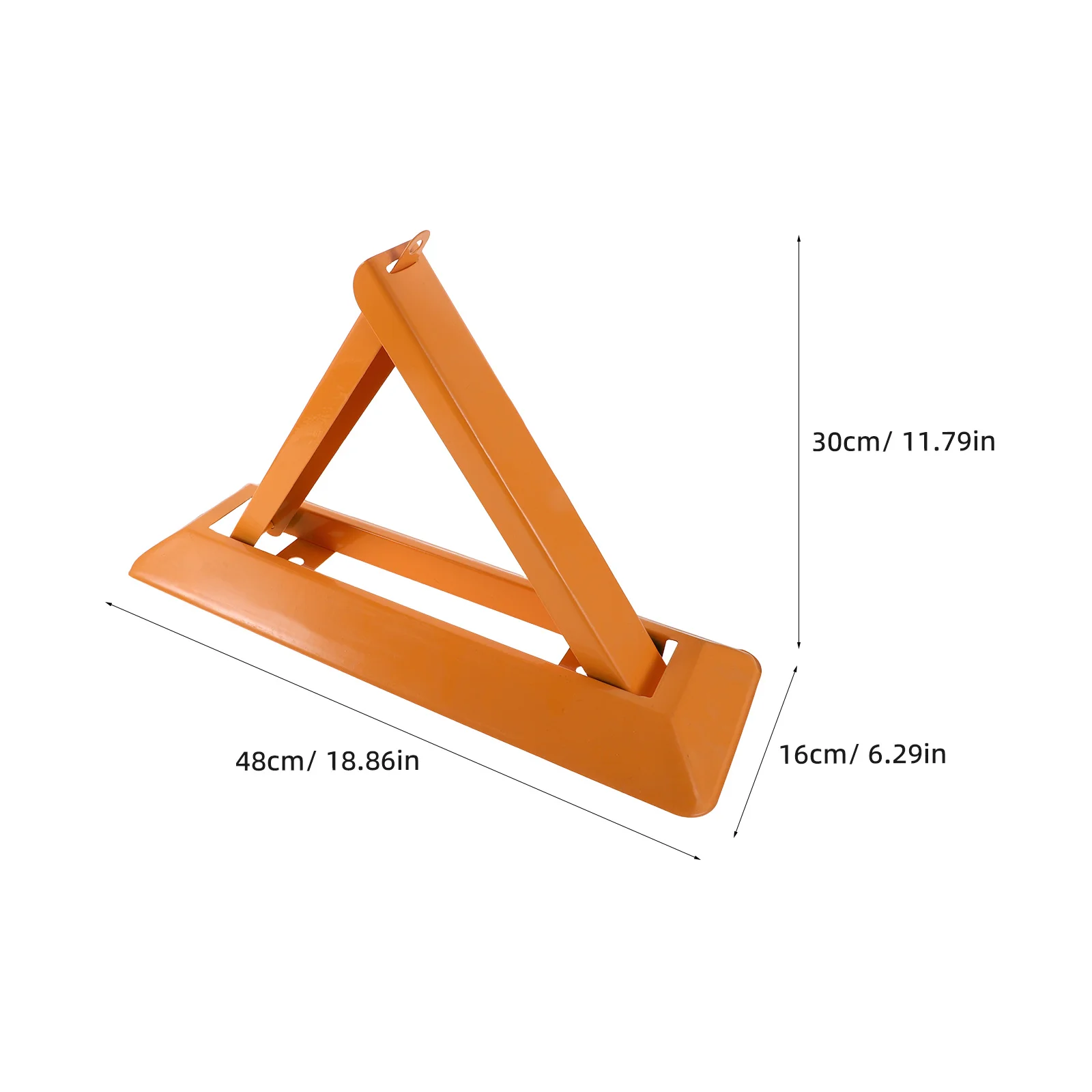 1 Set Steel Ground Lock Reinforced Triangular Barrier Anti-Collision Vehicle Space Saver Fixed Location Outdoor Parking Security