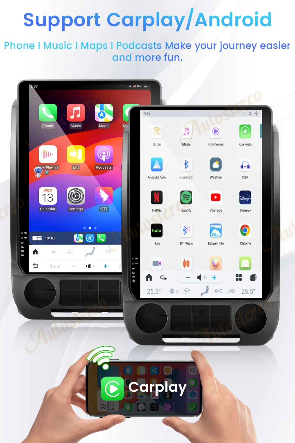 14,4 Zoll Android 128G Für Ford F150 F250 F350 2015-2021 Tesla Stil Auto GPS Navigation Multimedia Player radio Band Steuergerät HD – Detail 36