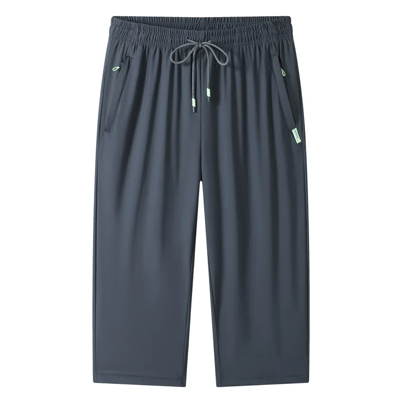 플러스 사이즈 7XL 8XL 여름 버뮤다 Masculino 무릎 길이 반바지 남성 캐주얼 통기성 빠른 건조 카프리 조깅 남성 러닝 반바지