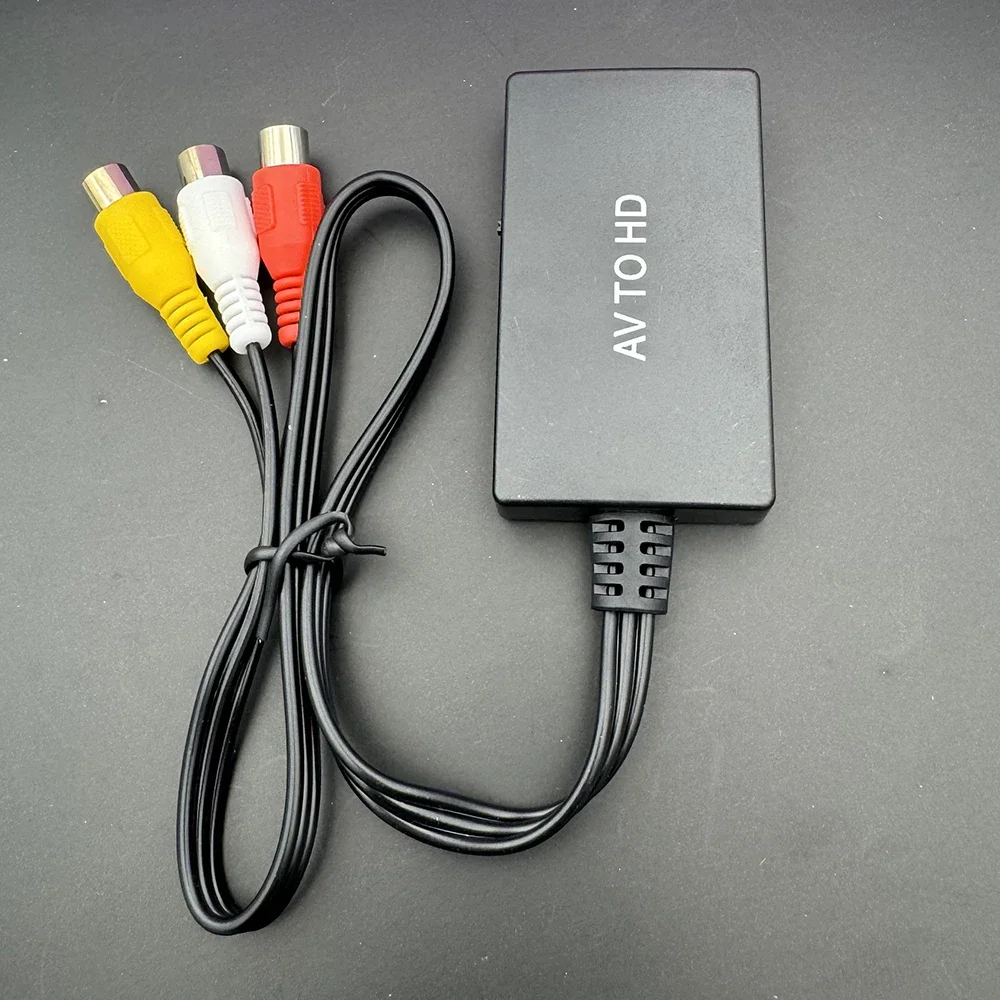 1080P HDMI-Compatible AV Audio Adapter HD Video Converter Box HDMI-Compatible to RCA AV Video 1080P Support NTSC PAL for PS3