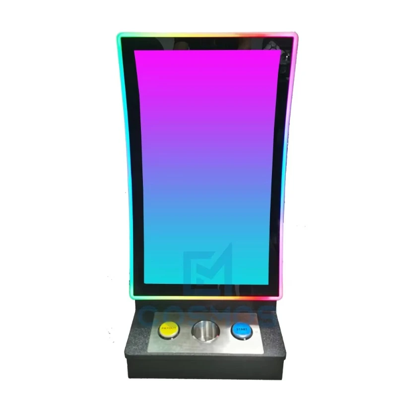 

popular game board options 32 inch C curved touch screen coin table skills gaming cabinet