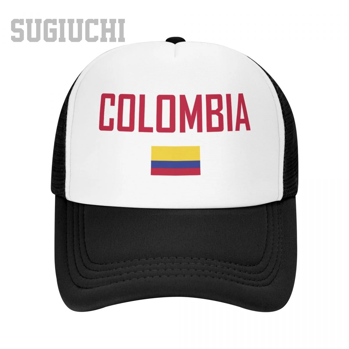 

Сетчатая кепка, шляпа COLOMBIA с флагом и шрифтом, дальнобойщик для мужчин и женщин, бейсболки