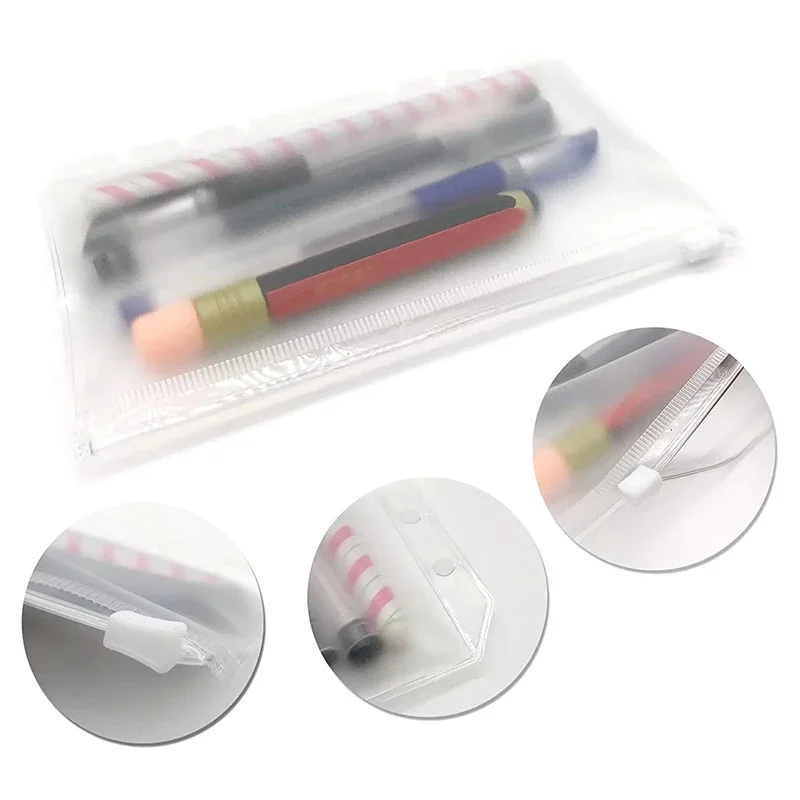 Carpeta de PVC de 8 Uds., sobres de bolsillo para efectivo A5 A6 A7, carpetas con cremallera, bolsas, organizador de dinero, archivador de documentos económicos, inserciones de hojas sueltas