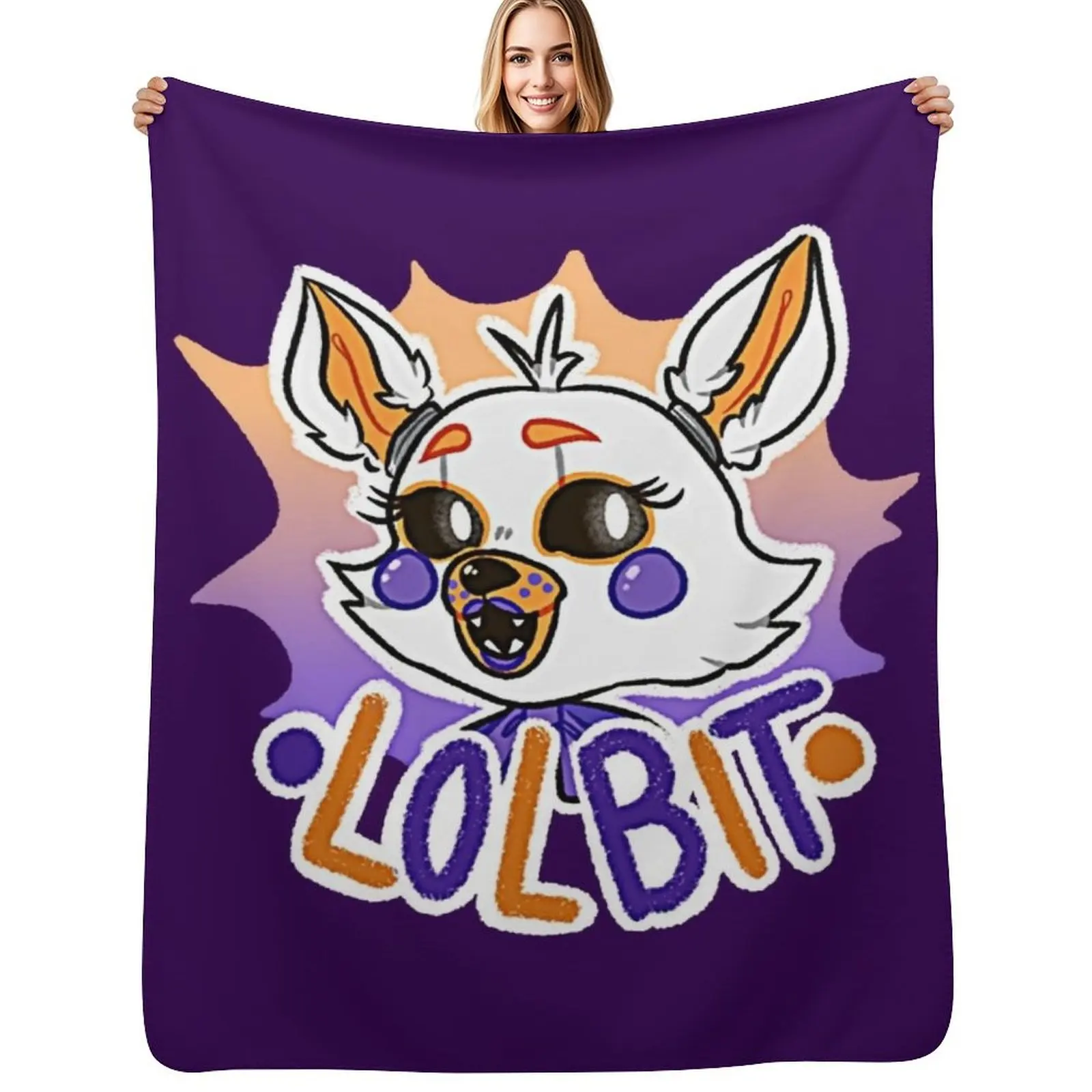 

FNaF: Lolbit Throw Blanket Heavy Luxury Brand Tourist Large Blankets