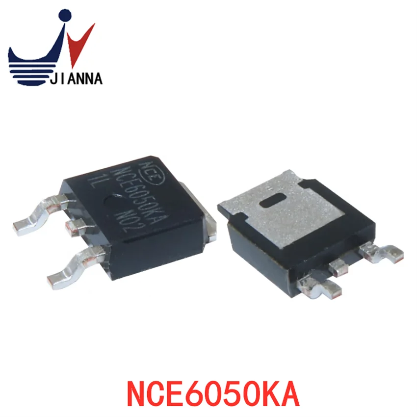 NCE6050KA TO-252 60V/50A N-channel MOS field effect tube can be newly clean and multi-specification packaging