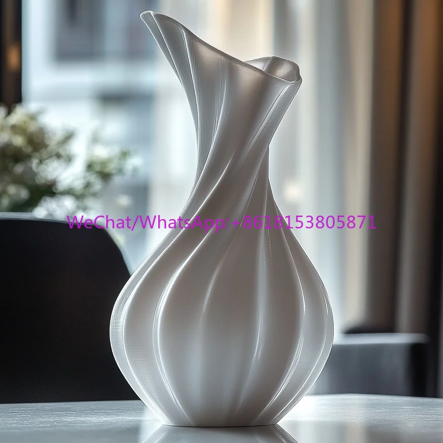 Creative ceramic water raising vase ceramic white home decoration living room flower arrangement housewarming gift