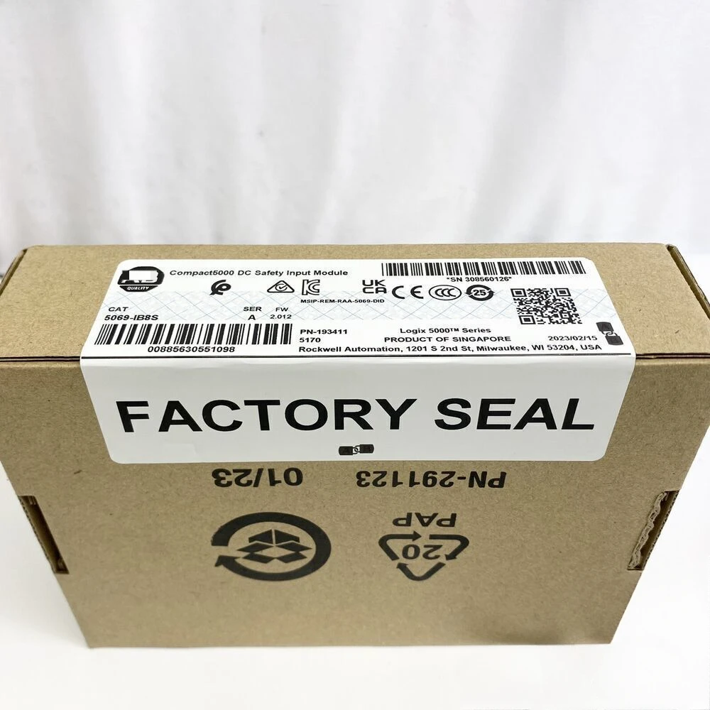 New Sealed 5069-IB8S Safety Input Module 24VDC