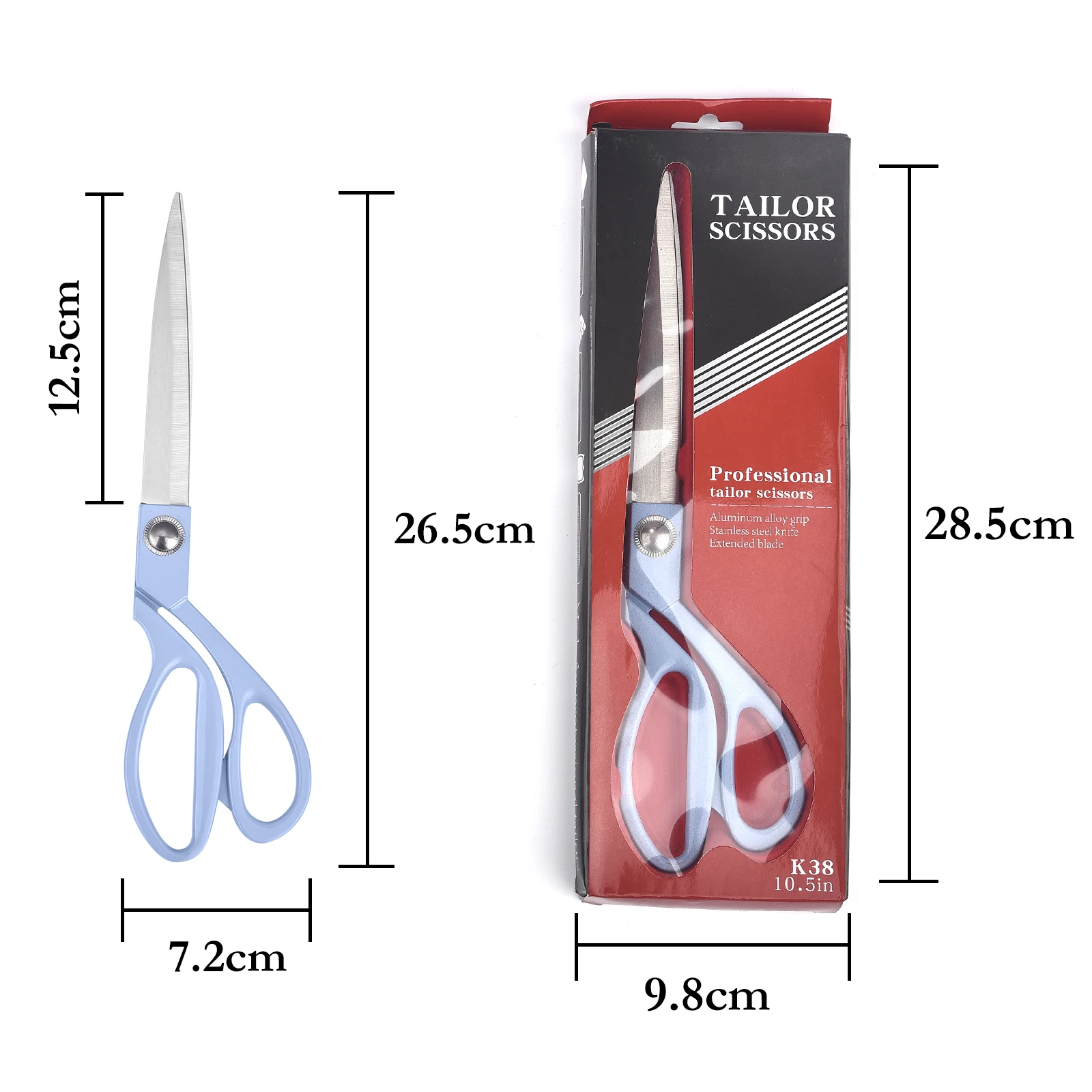 Professionele kleermakersschaar Vintage naaischaar Roestvrij staal kleermakersschaar voor stoffen kleding Handwerksnijder DIY-gereedschap
