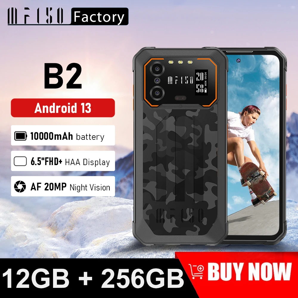 Cámara de 48MP con Android 13, pantalla FHD + de 10000 pulgadas, visión nocturna, 256 mAh, 12GB(6 + 6 extendido), 6,5 GB, IIIF150 B2