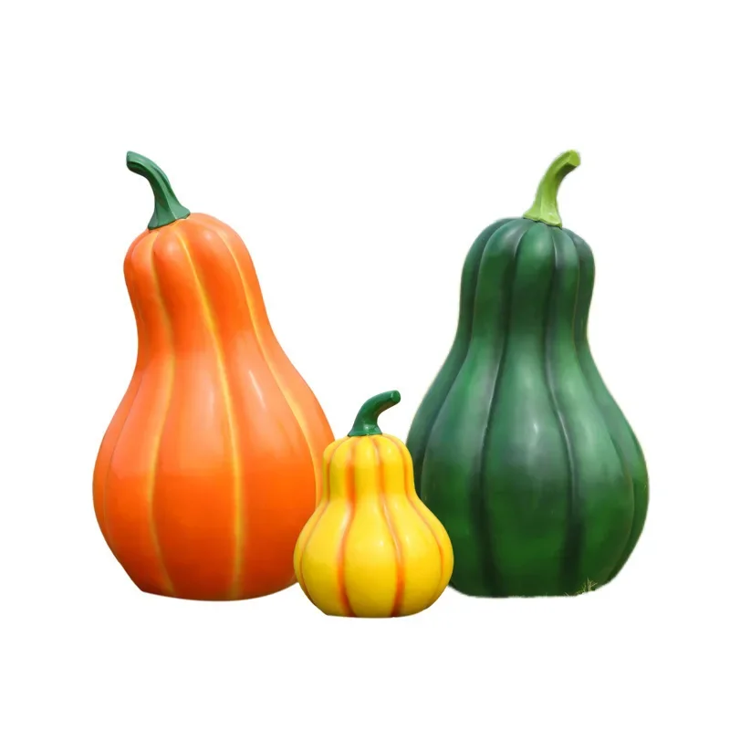 

Simulation pumpkin ornament outdoor garden landscape plant sculpture pastoral agritainment vegetable fruit floor ornament