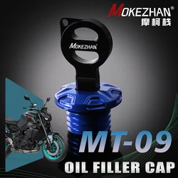 Motorcycle CNC Anti theft Engine Oil Filler Cap Plug Cover For YAMAHA MT-09 MT09 FZ09 FZ 09 XSR900 2014-2024 2023 2022 2021 2020
