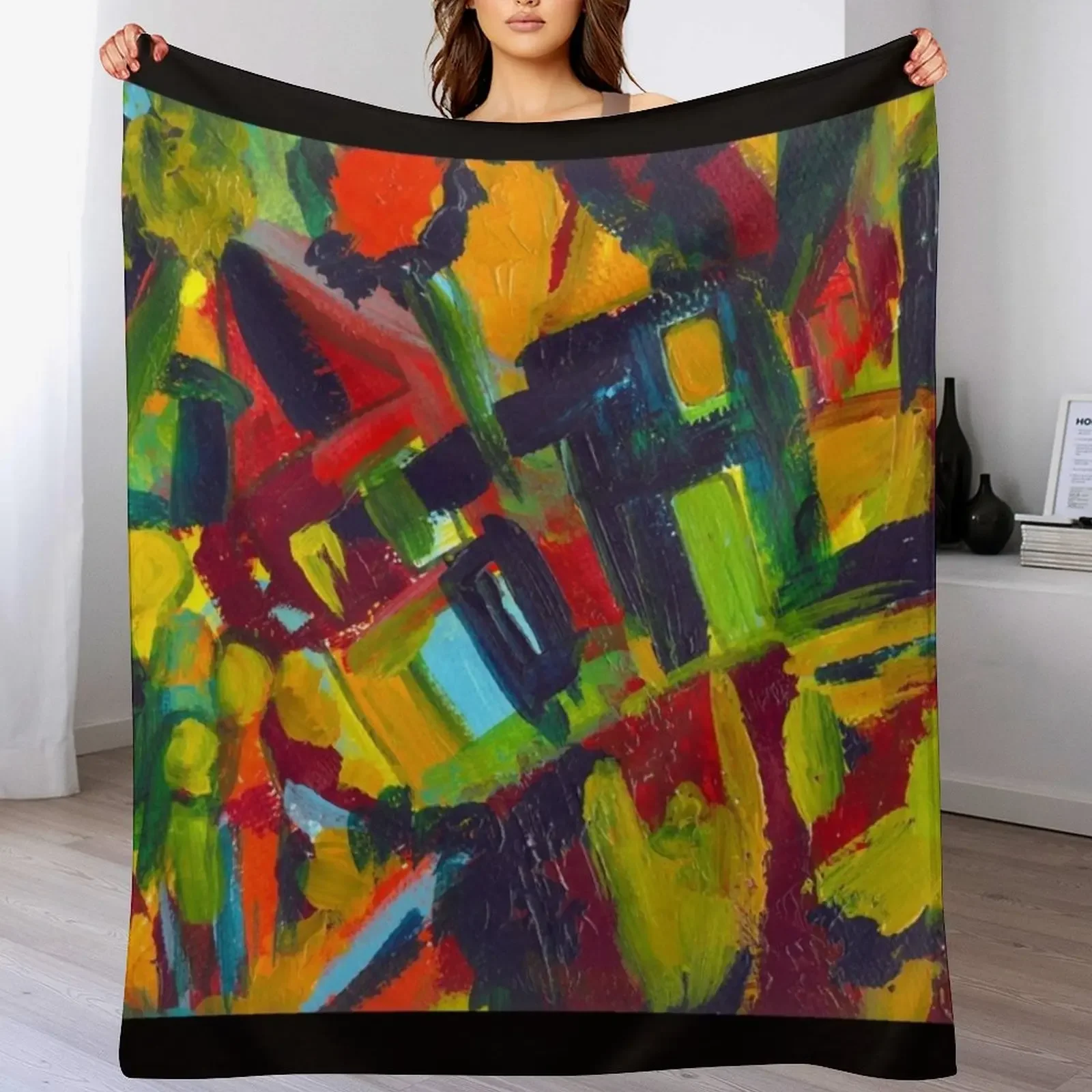 

Kandinsky - 304, colorful abstract painting Throw Blanket Thin Heavy Stuffeds Hairys Blankets