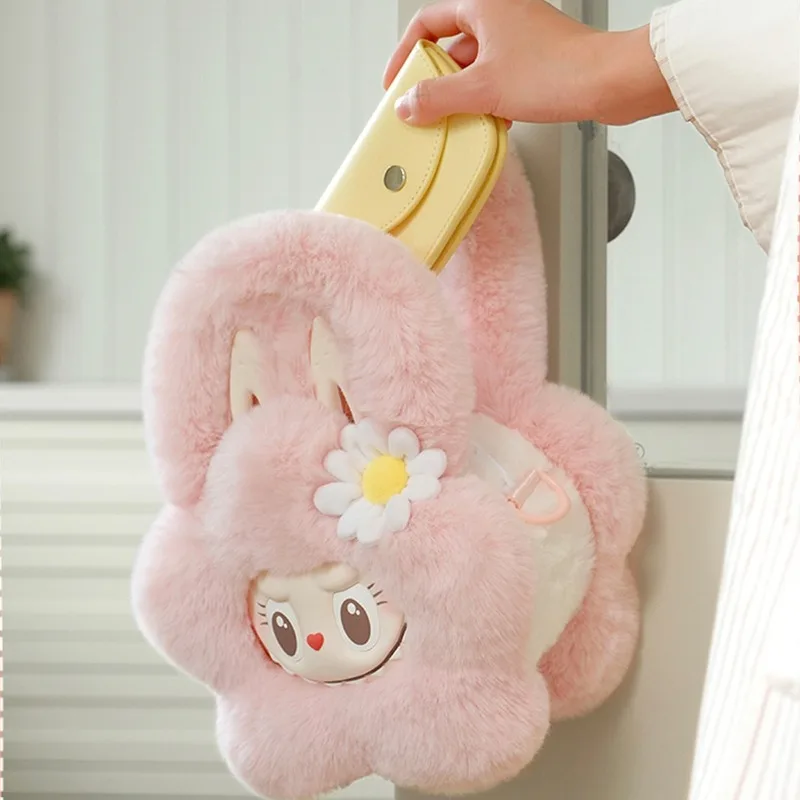 

Genuine POPMART LABUBU Bag The Monsters Classic Series mokoko Sweetheart Plush Flower Single-Shoulder Bag Girl Kawaii xmas Gifts
