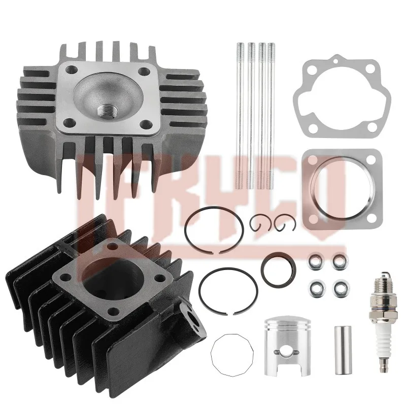 44mm Big Bore Cylinder Kit Motor for Suzuki LT A50 LT50 JR50 LT Quadrunner Big to 57cc 11111-04001 11210-04012-0F0 11141-04000