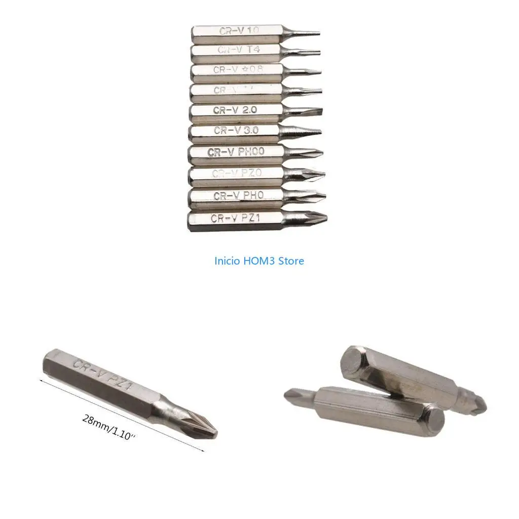 A5YD 10pcs 28mm for CR-V Screwdriver Bit Set PH00 PH0 Z0 2.
