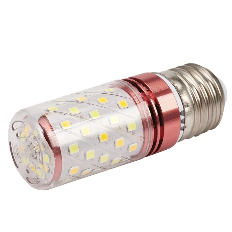 2X 3 temperaturas de color Lámpara de maíz LED SMD integrada E27 AC85V - 265V Luz alta blanca cálida 12W-ABQU