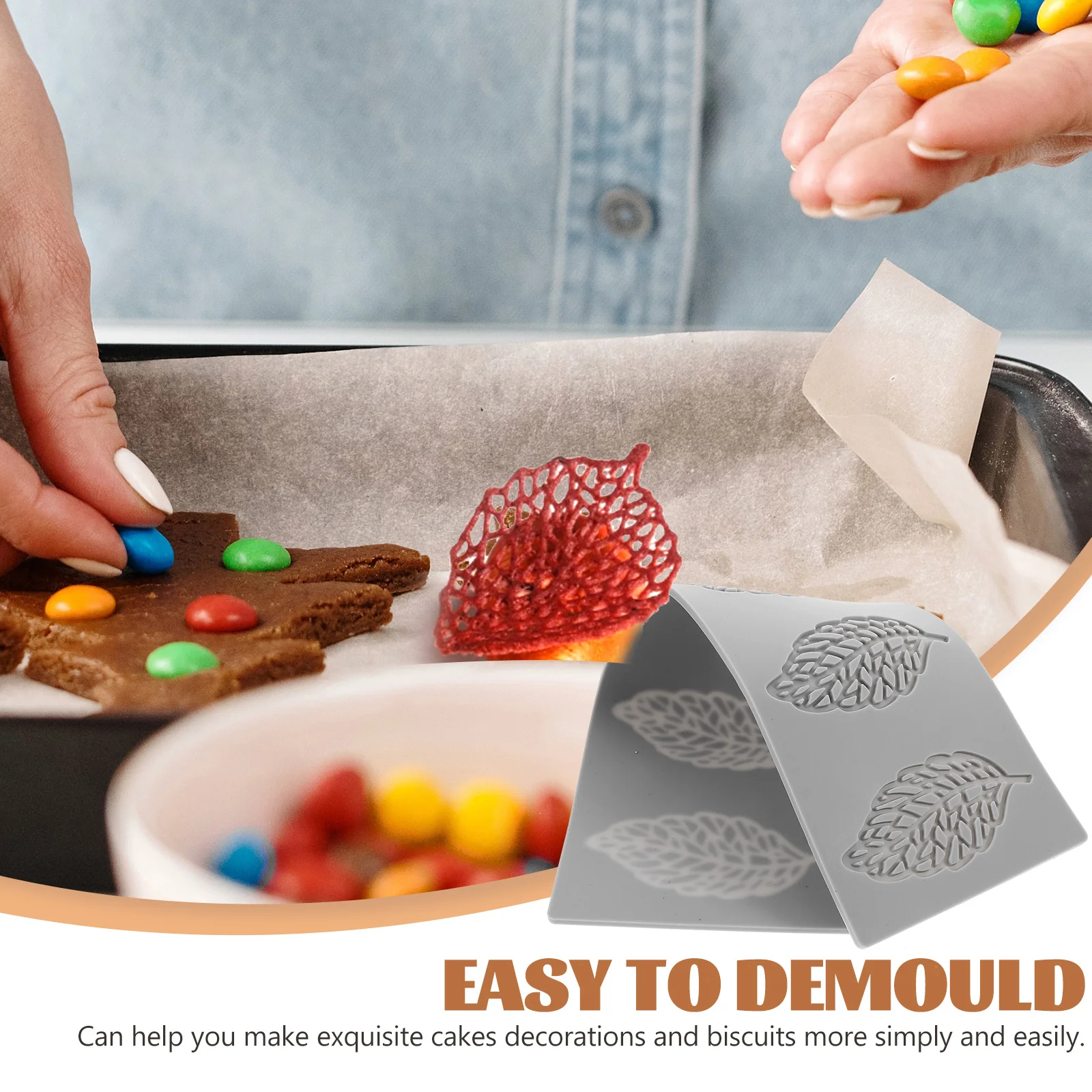 

Silicone Leaf Cake Chocolate Baking Small Coral 82g 54 Fondant Cookie Baking Mold Fondant Mold Kitchen COOKIE