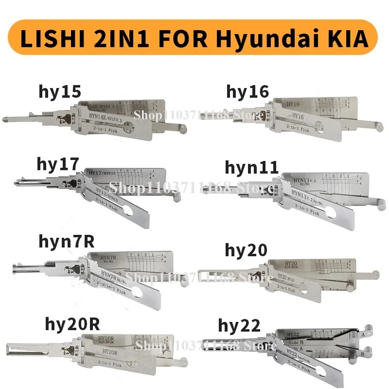 

LISHI 2IN1 HY22 FOR Hyundai for KIA HY15 HY16 HY17 HY20 HY20R HY30R LISHI PICK TOOL Lock Picking Ganzua Key Decoder Lockpicking
