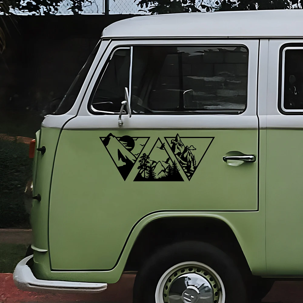 

Mountain Scenes Car Styling Stickers Camper Vans Motorhome Decor Decals Vinyl Accessories Die Cut Accessories