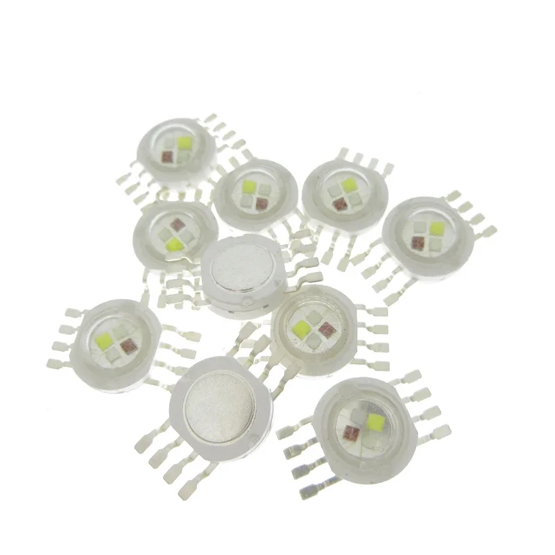 5-100pcs RGB RGBW RGBWY RGBWYV LED COB Chip 3W 4W 6W 8W 9W 10W 12W 15W 18W Colorful For 3 6 9 12 15 18 W Watt Stage Light Beads