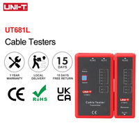 UNI-T UT681L Cable Tester Tracker LAN Auto Network LED Tester Ethernet Telephone BNC Repair Tool