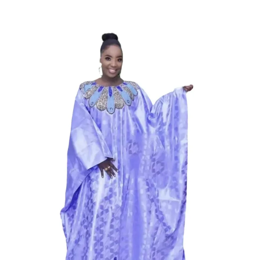 Vestidos africanos de lentejuelas para mujer, moda musulmana Abayas Boubou Dashiki, trajes de Ankara de talla grande, vestido de noche Kaftan Abaya