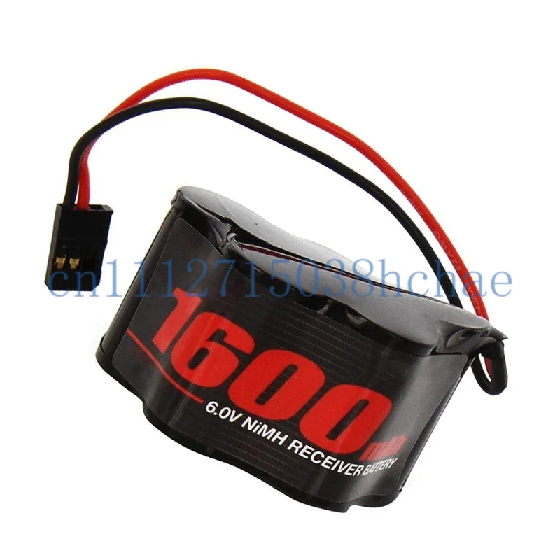 High-Capacity NiMH 6V 1600mAh 5-Cell Hump Receiver Replacement Battery