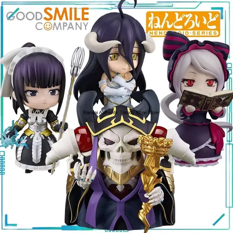 GSC Genuine NENDOROID-SERIES OVER LORD Anime Model Toys  Albedo and Ainz Ooal Gown Collectibles of Finished Movable Models Gift