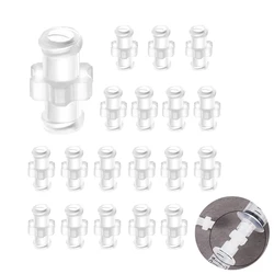 10-50Pc Transparent Female To Female Coupler Luer Syringe Connector Easy To Use Plastic for Pneumatic Parts  4mm Aperture